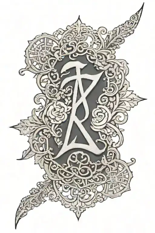 lace Rune tattoo design idea