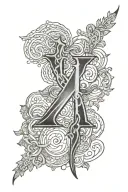 lace Rune tattoo design idea