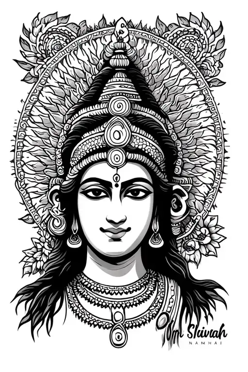 Om Namah Shivaya tattoo design idea