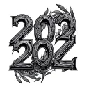 2022 Roman Numerals tattoo design idea