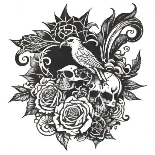 goth  tattoo design idea