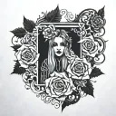 goth  tattoo design idea