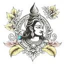 Devotional Shiv ji  tattoo design idea