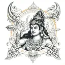 Devotional Shiv ji  tattoo design idea