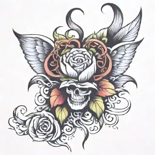 love pain betrayal tattoo design idea