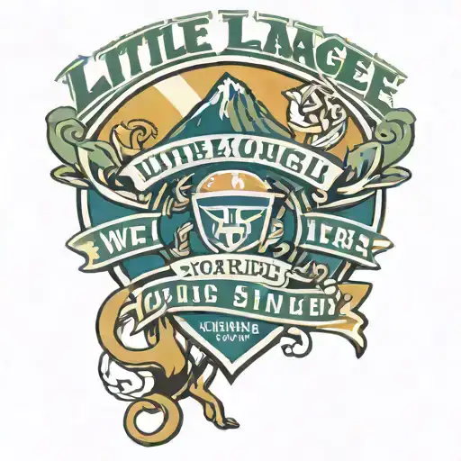 Little league World Series logo intertwined with gymnastics tattoo design idea