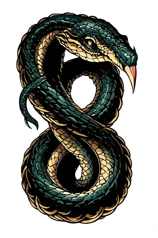 harry potter dark mark with names inside the snakes body tattoo design idea