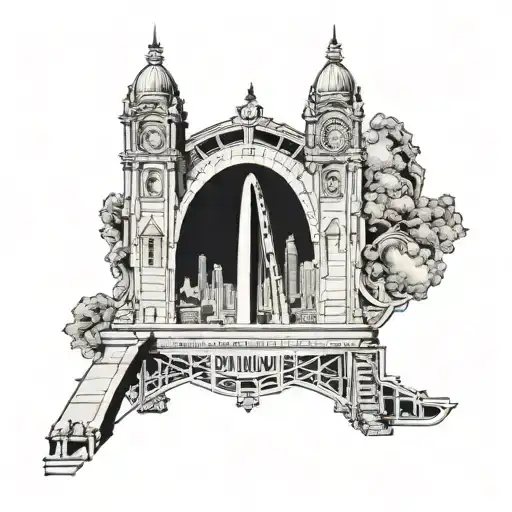 St. Louis arch tattoo design idea