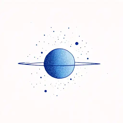 Give me a simple minimalistic small tattoo idea based on the image of "Pale Blue Dot" - fine line tattoo design idea