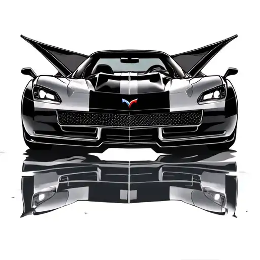Corvette tattoo design idea