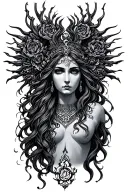 hecate goddess tattoo design idea