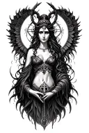 hecate goddess tattoo design idea