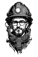engineer castle tattoo design idea
