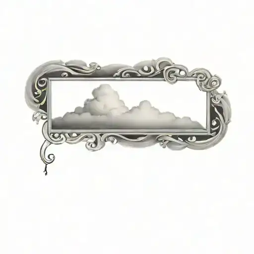 Coverup Clouds and Smoke tattoo design idea