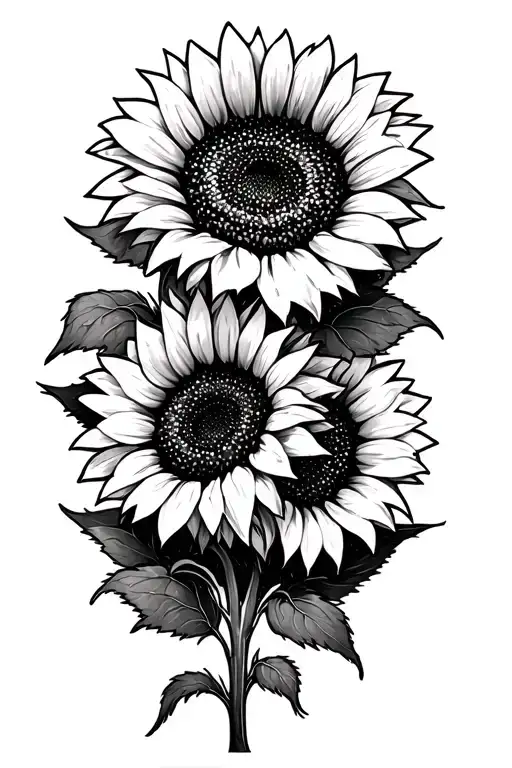 crossword puzzle with sunflowers intertwined within tattoo design idea