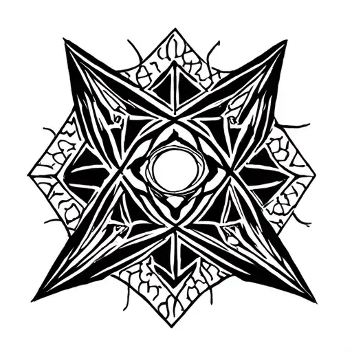 "Hanna" Hexagram tattoo design idea