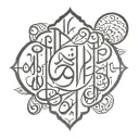 arabic calligraphy tattoo design idea