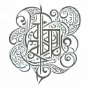arabic calligraphy tattoo design idea