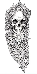 Incorporate leather tooling patterns into a western tattoo design tattoo design idea