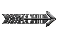 viking roman numeral 4 13 with arrow through it tattoo design idea