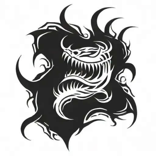 Venom Symbol From Spiderman HQ tattoo design idea