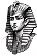 pharaoh tattoo design idea