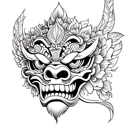 barong Bali tattoo tattoo design idea