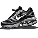 running shoes tattoo design idea