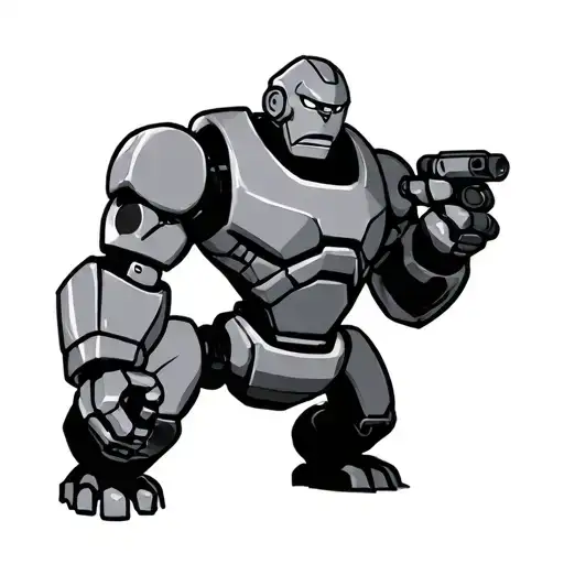 iron giant tattoo design idea
