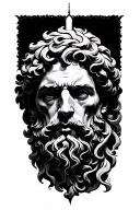 stoic virtues tattoo design idea