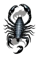 wicked looking scorpion tattoo design idea