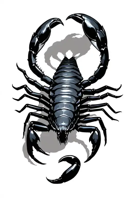 wicked looking scorpion tattoo design idea