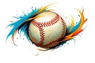 baseball laces tattoo design idea