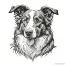 Border-Collie tattoo design idea
