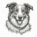 Border-Collie tattoo design idea