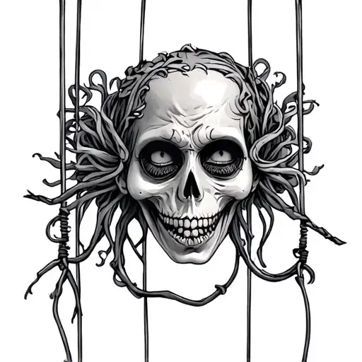kinky marionette tattoo design idea