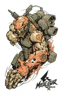 metal gear solid tattoo design idea