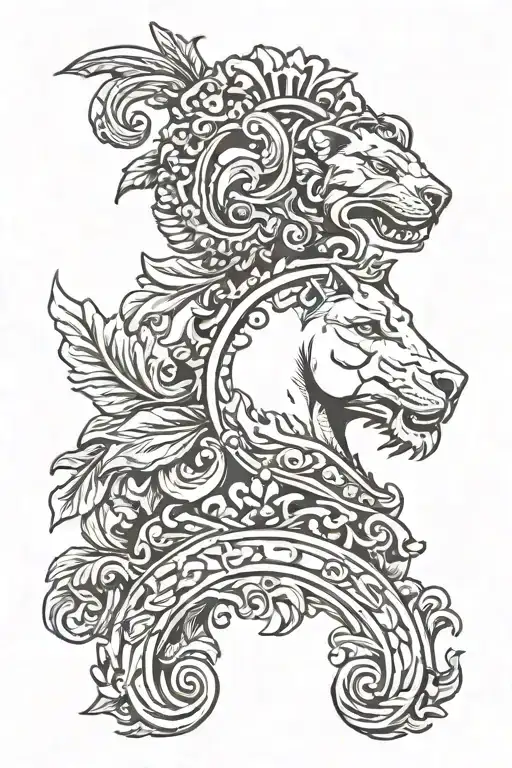SPQR emblem tattoo design idea