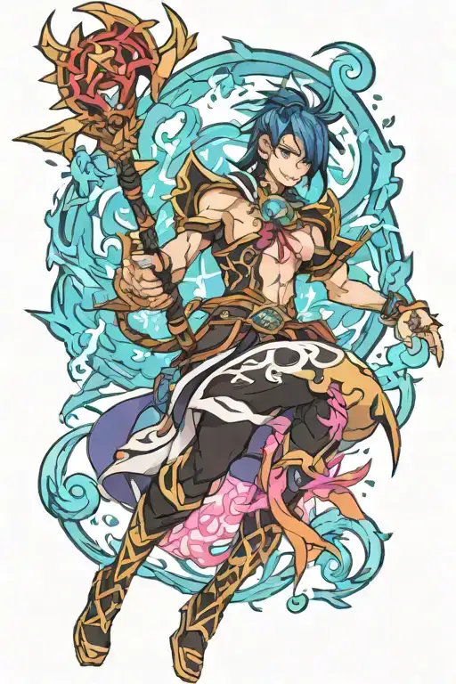 leauge of legends arcane   tattoo design idea