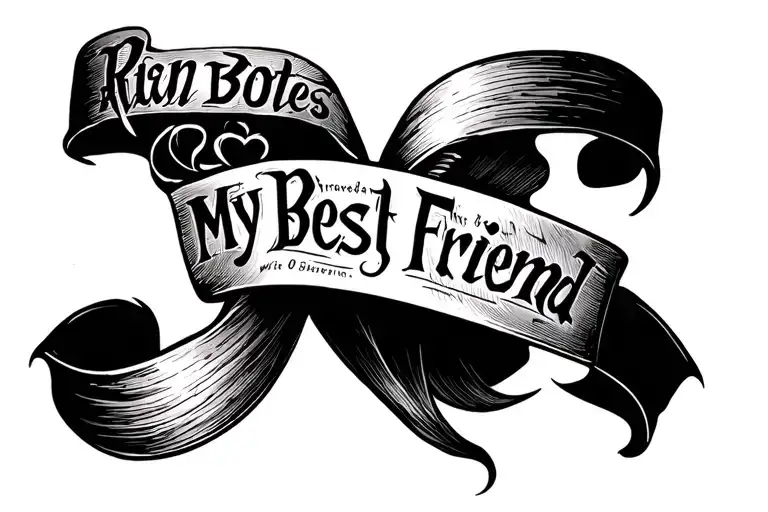 "Riaan Botes, My Best Friend" Death Best Friends tattoo design idea