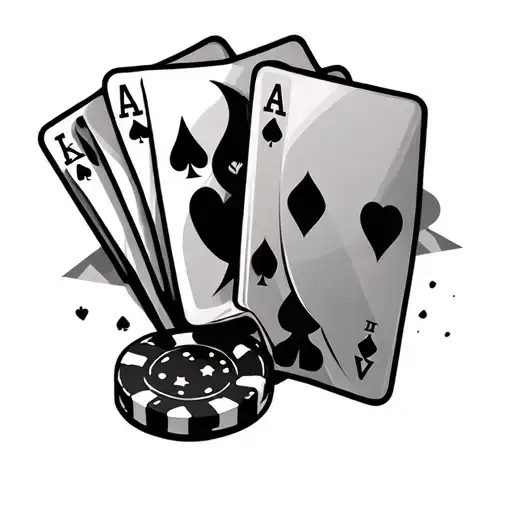 gambling tattoo design idea