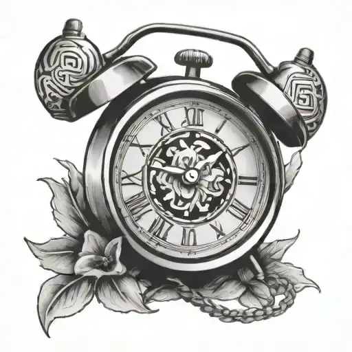 Alarm Clock tattoo design idea