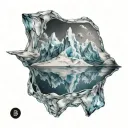 iceberg tattoo design idea