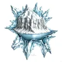 iceberg tattoo design idea