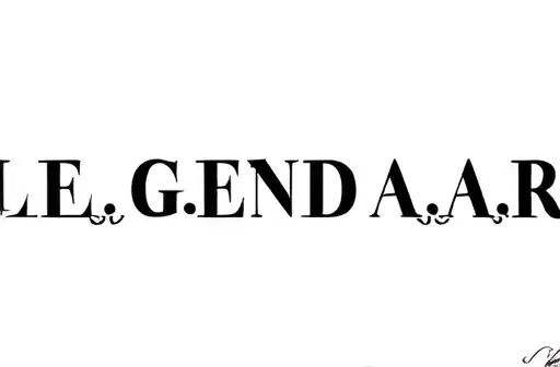 "L E G E N D A R Y" tattoo design idea