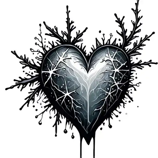 Frozen Heart tattoo design idea