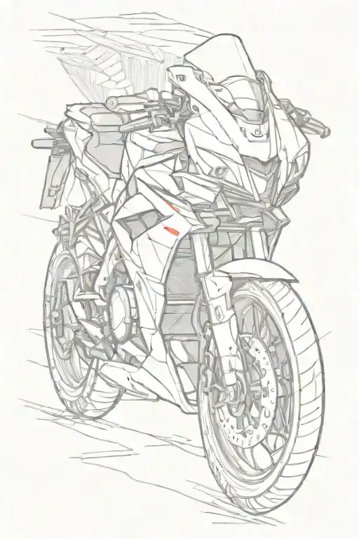 Aprilia motogp bike tattoo design idea