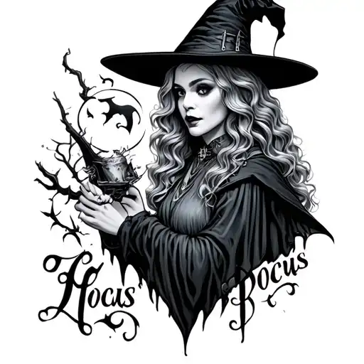 Hocus Pocus tattoo design idea