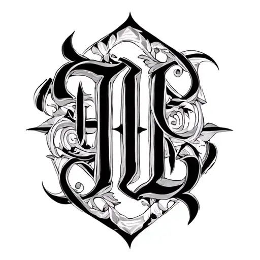 Two Word Ambigram Generator tattoo design idea