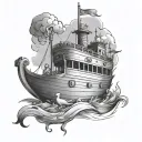 noahs ark john 3:16 combined tattoo tattoo design idea